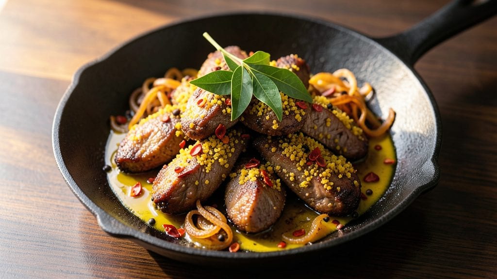 Mutton Liver Pepper Fry Recipe: Crispy Cornmeal Crust With Zesty Green Chutney