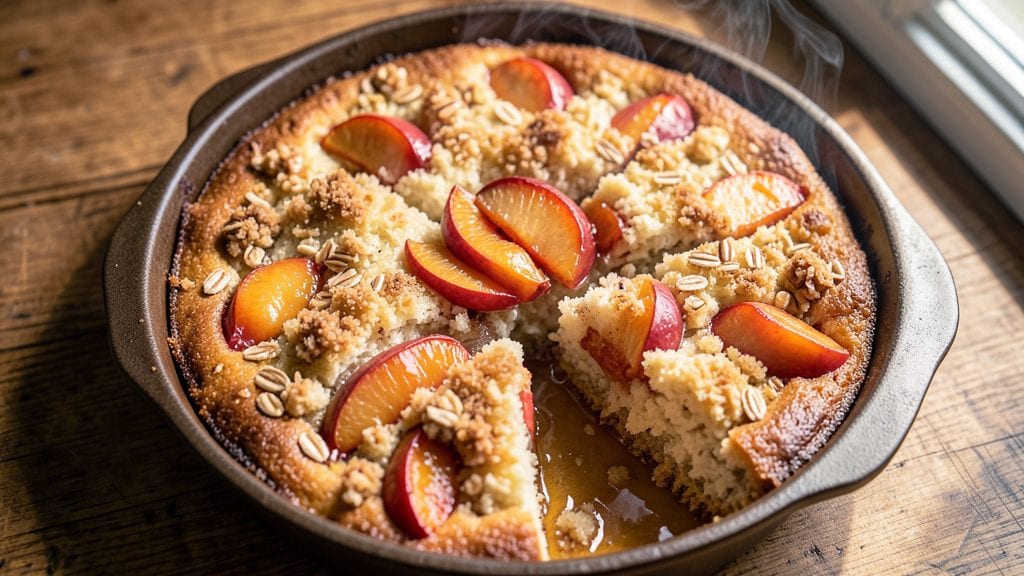 Peach Cobbler Pound Cake Recipe With Canned Peaches: Double-Layered Sweetness in One Pan