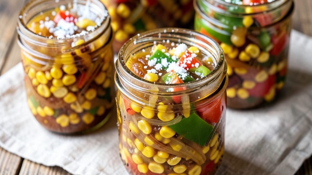 Sweet Corn Relish Canning Recipe: Vinegar-Kissed Crunch That Keeps for Months